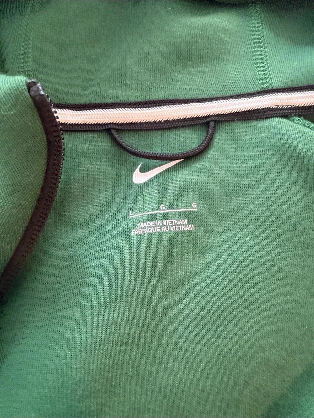 Nike Green Hooded Full-Zip Jacket